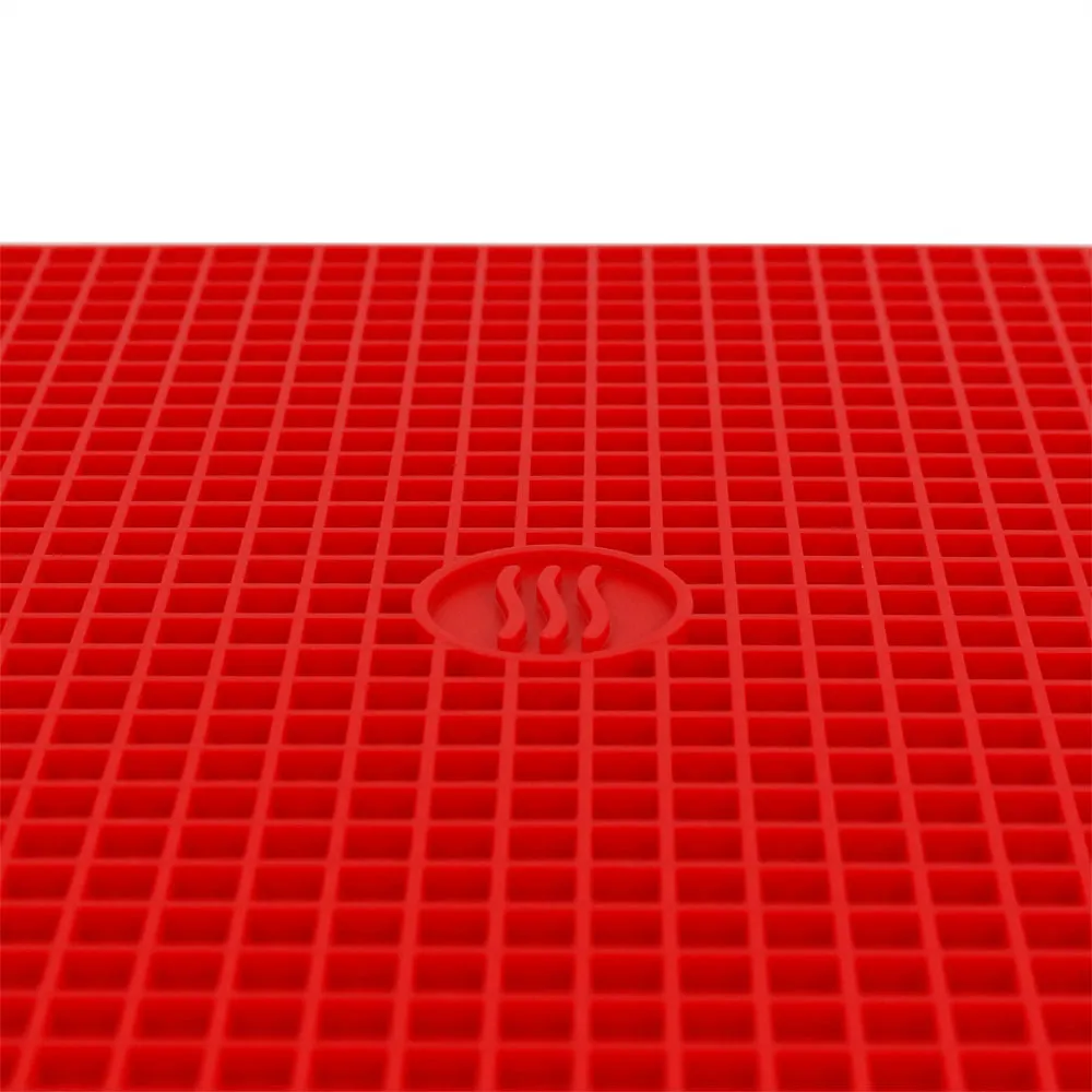 Thermoworks Hi-Temp Non-Slip Silicone Hotpad/Trivet 9"x12" 600°F BPA Free Red