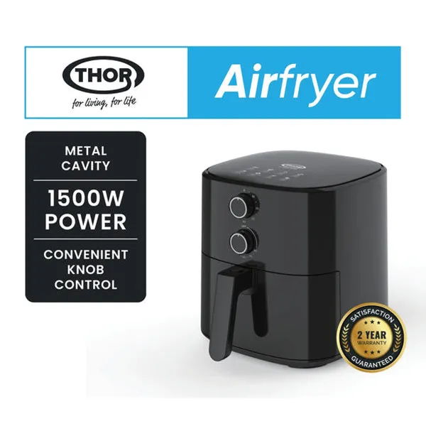 Thor 5L One Drawer Air Fryer - Black | T8351BL