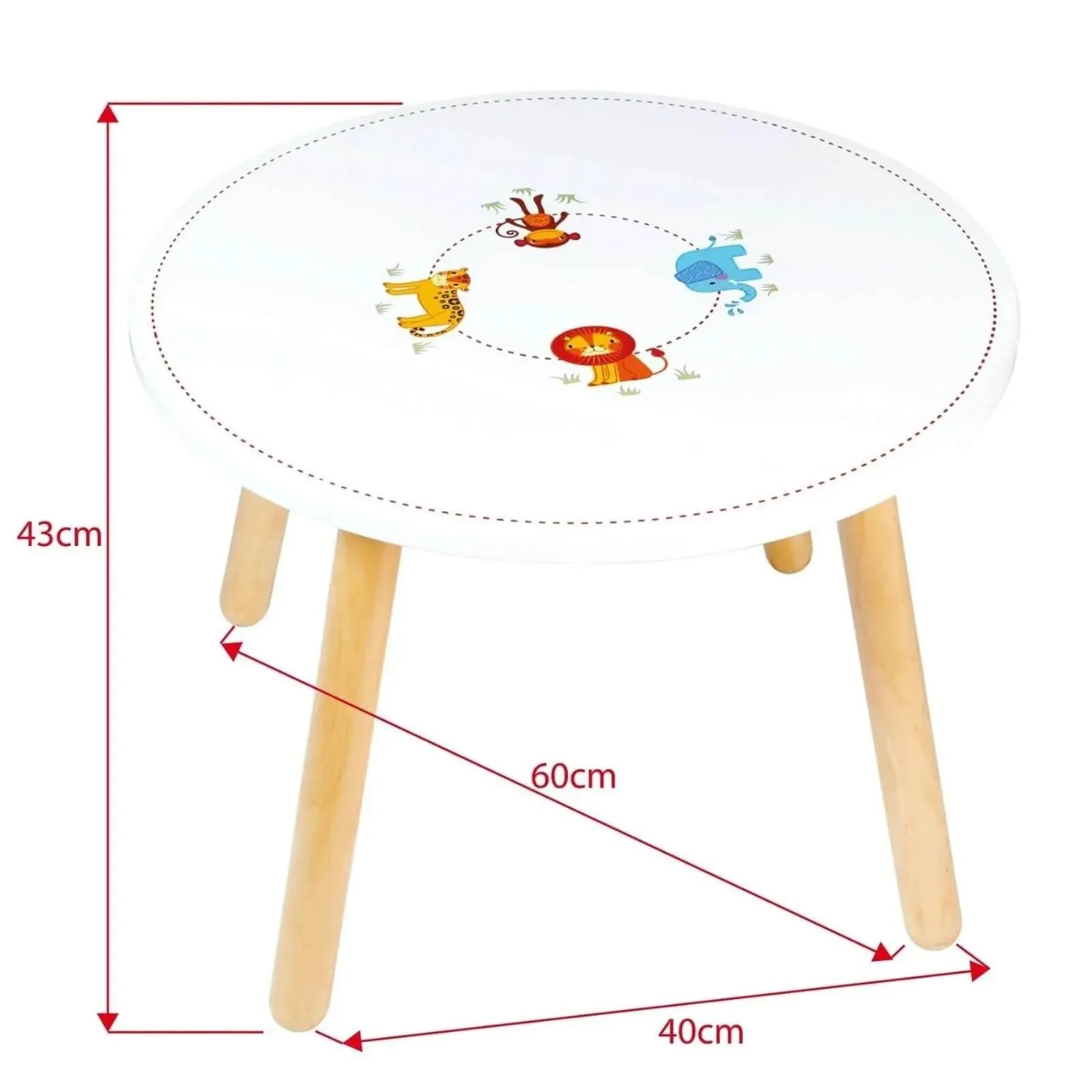 Tidlo - Jungle Animal Table