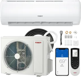 Tosot Mini-Split Air Conditioner with Heat Pump & WiFi 12,000 BTU 120V New