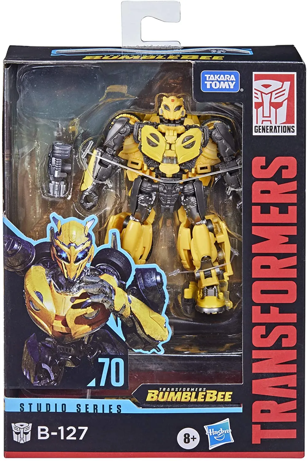 Transformers Toys Studio Series 70 Deluxe Class Bumblebee B-127 Action Figure - Ages 8 and Up, 4.5-inch