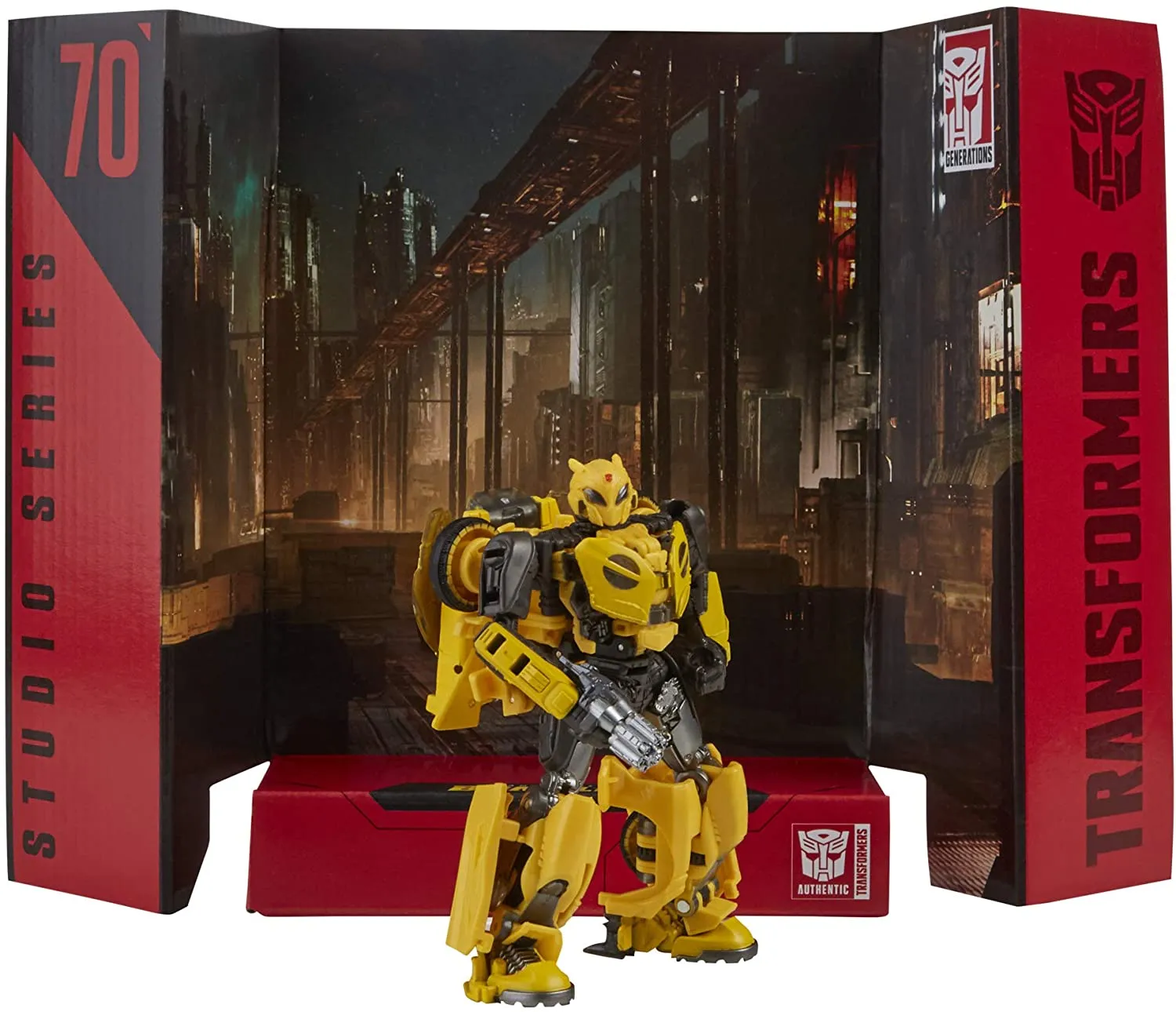 Transformers Toys Studio Series 70 Deluxe Class Bumblebee B-127 Action Figure - Ages 8 and Up, 4.5-inch