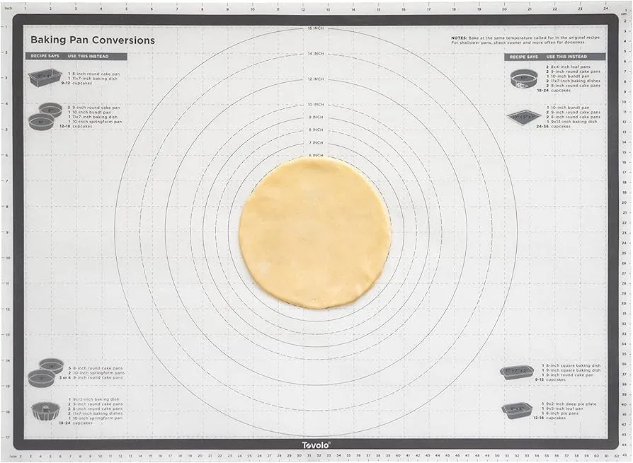 TrueBake Silicone Pastry Mat with Reference Marks - 25" x 18"