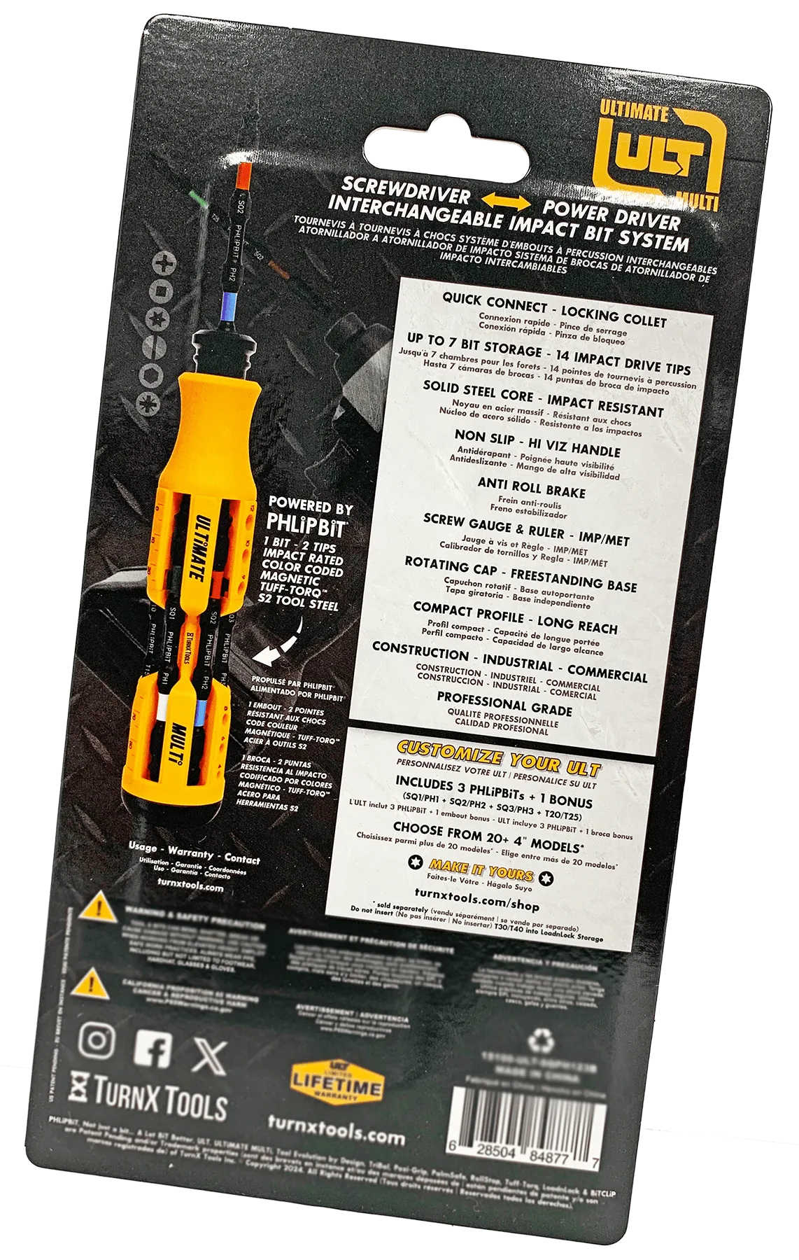 TURNX - 15100-ULT-SQPH123B ULT Ultimate Multi Screwdriver