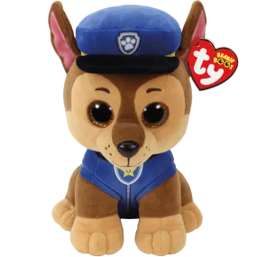 TY Beanie Boos Paw Patrol Plush - CHASE the Shepherd Dog Stuffed Animal (Regular Size - 6 inch)