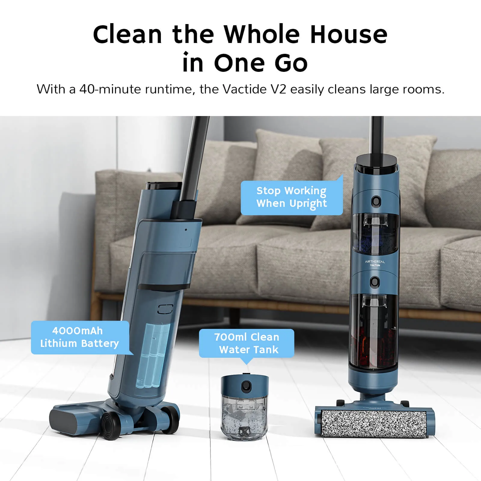 VacTide V2 Wet Dry Vacuum Cleaner