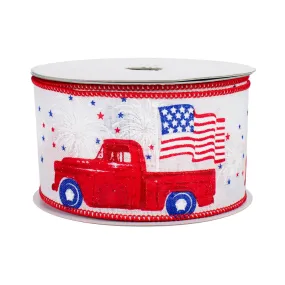 Veteran's Day Patriotic Pickup Ribbon - 2 1/2" x 10 Yards