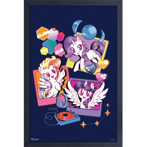 Wall Art My Little Pony "Photos" 12" x 18" Framed Poster Print