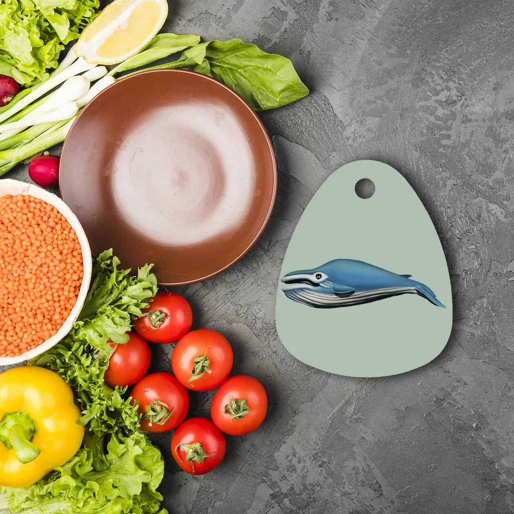 Whale Sublimation Glass Cutting Board