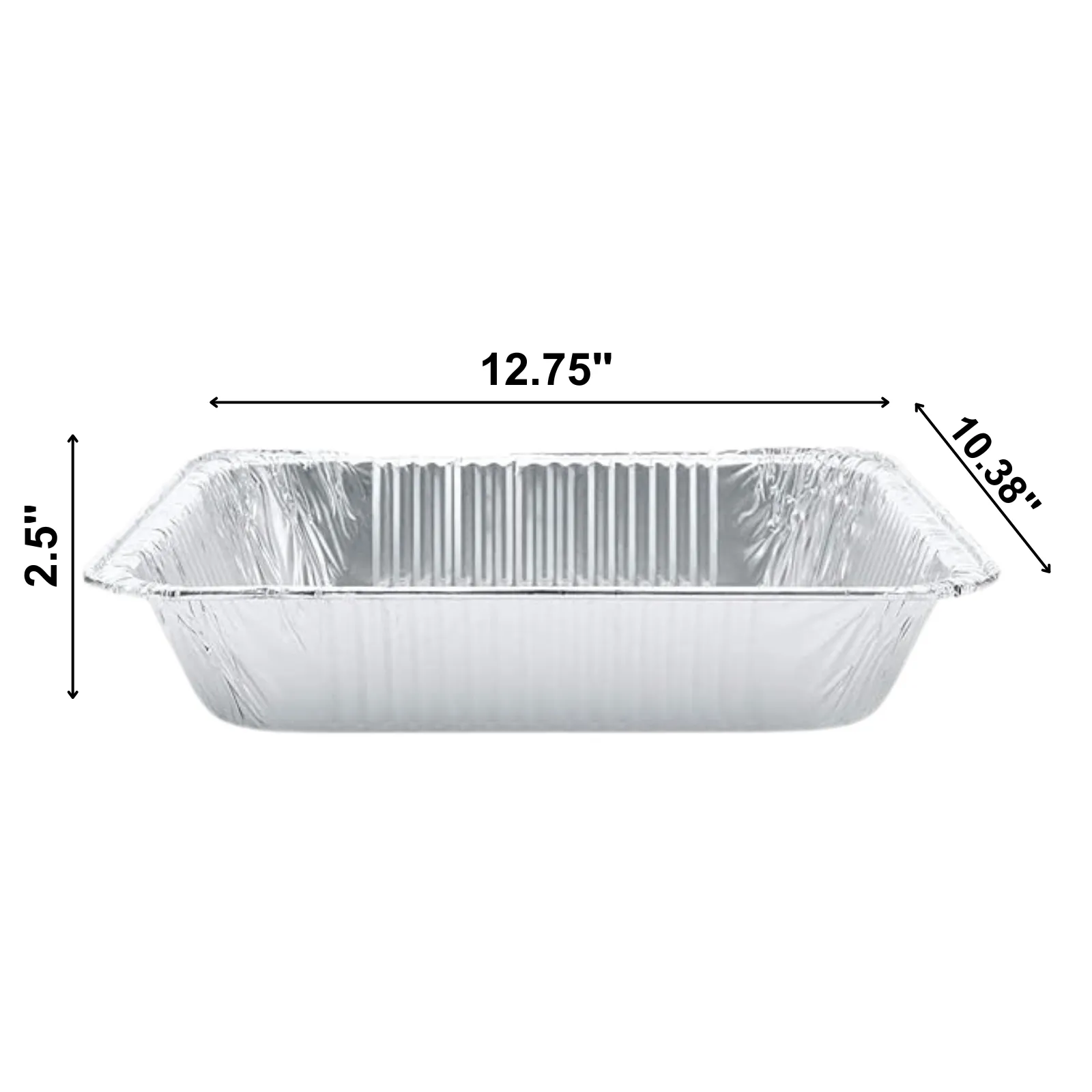 *WHOLESALE* Disposable Regular weight 9×13 Half Size Aluminum Pans | 100 ct.