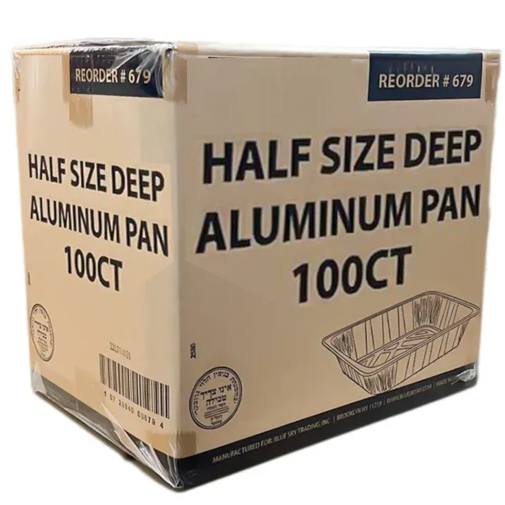 *WHOLESALE* Disposable Regular weight 9×13 Half Size Aluminum Pans | 100 ct.