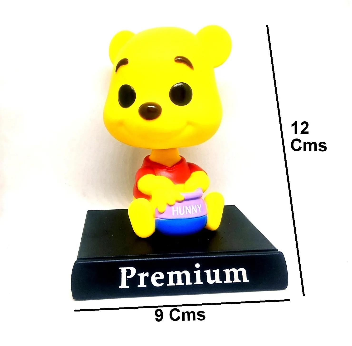 Winnie The Pooh Bobblehead with Mobile Holder | 13.5 Cms |