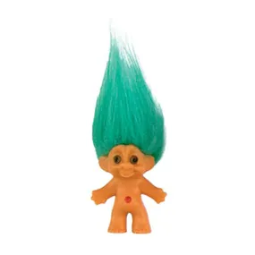 World's Smallest Good Luck Trolls Teal Hair Mini Figure