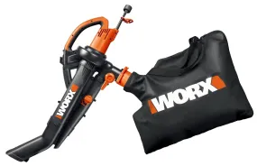 WORX WG505 Leaf Blower, 12 A, 120 V, 350 cfm Air :EA: QUANTITY: 1