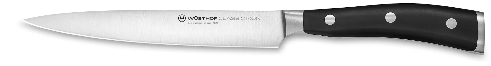 Wusthof Classic Ikon Black Utility Knife 16cm