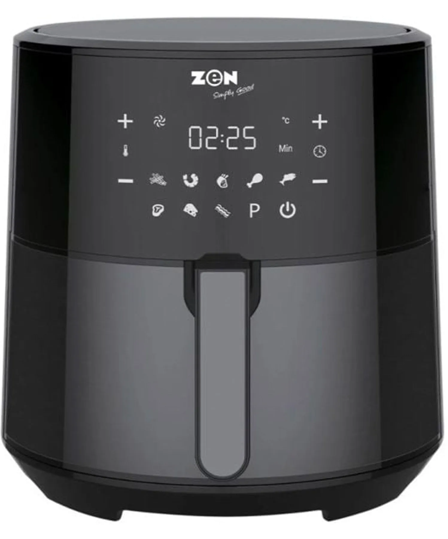 Zen Digital Air Fryer 8L 1800W  with 5 Accessories , ZAF850D